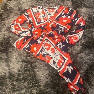 Women’s NY&Co Faux Wrap Asymmetrical Blouse